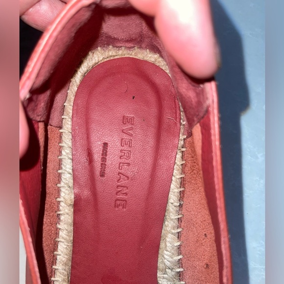 EUC Everlane Espadrille Square Toe Leather Slip On - Picture 8 of 10